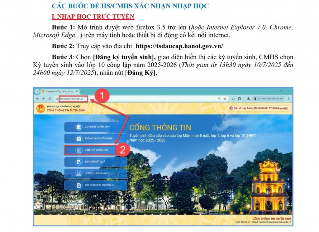Từ 13h30 hôm nay, học sinh trúng tuyển lớp 10 Hà Nội xác nhận nhập học