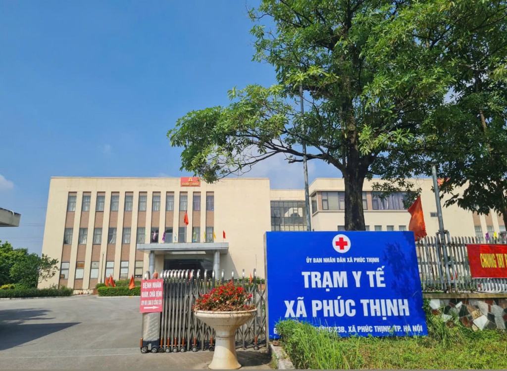 Trạm y tế xã Phúc Thịnh (Hà Nội) được đầu tư trang thiết bị hiện đại, cơ sở khang trang