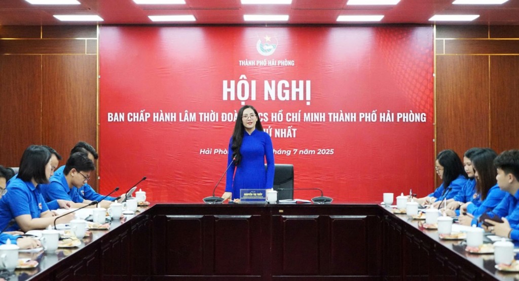 Đồng chí Nguyễn Thị Thuỷ giữ chức Bí thư Thành đoàn Hải Phòng