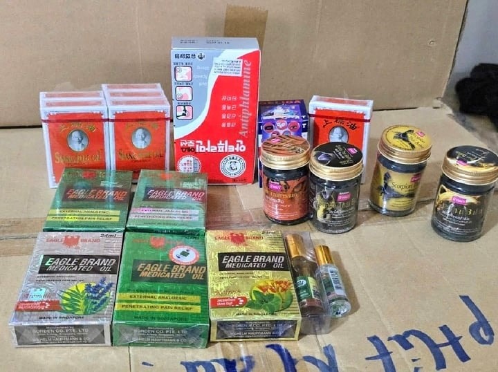 Nhiều sản phẩm mỹ phẩm, dầu gió giả vừa được cơ quan chức năng phát hiện và thu giữ
