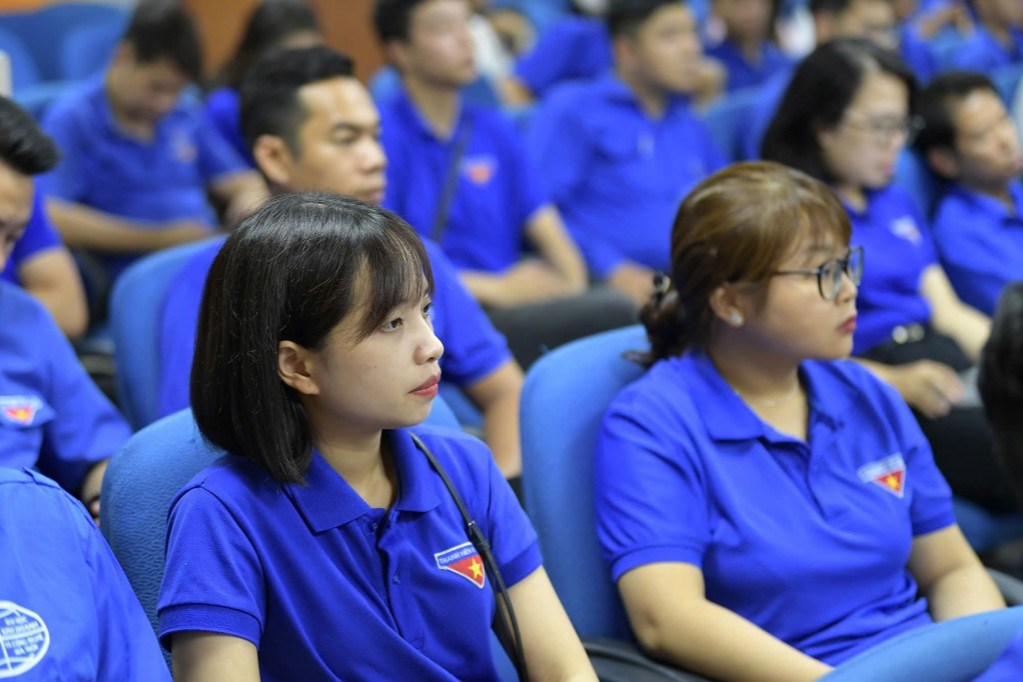 Tình nguyện viên tham gia tập huấn 