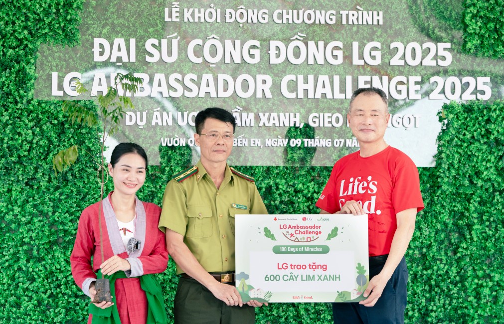 LG Electronics Việt Nam triển khai dự án "Ươm mầm xanh, Gieo mật ngọt"