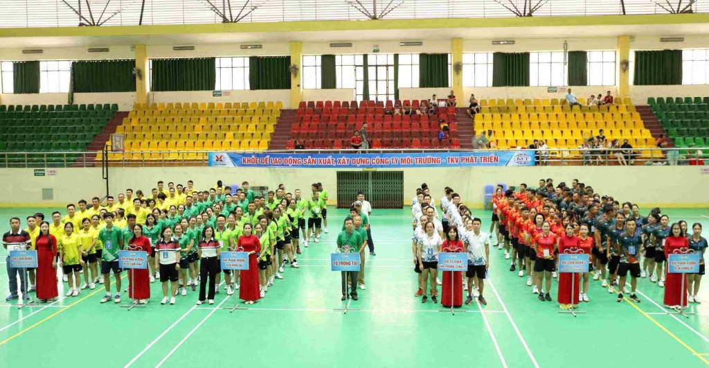 Khai mạc giải thể thao Công ty Môi trường - TKV 2025 Khai mạc giải thể thao Công ty Môi trường - TKV 2025