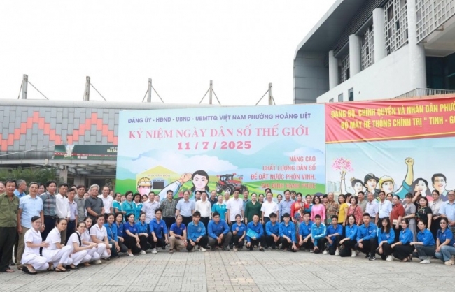 Phường Hoàng Liệt hưởng ứng Ngày Dân số thế giới 2025