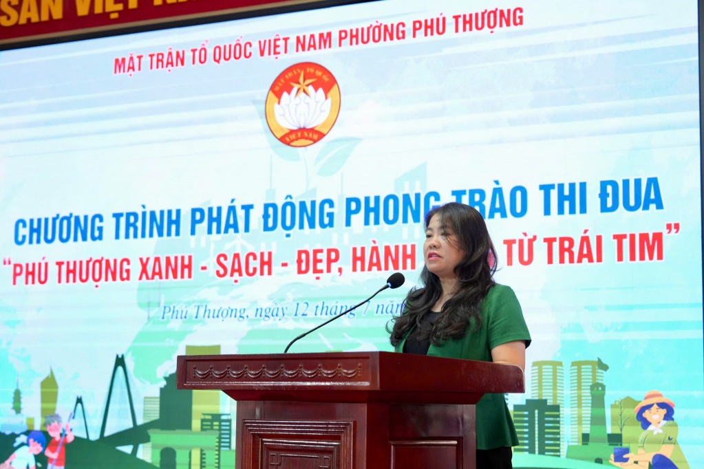 Hành động từ trái tim xây dựng Phú Thượng xanh - sạch - đẹp