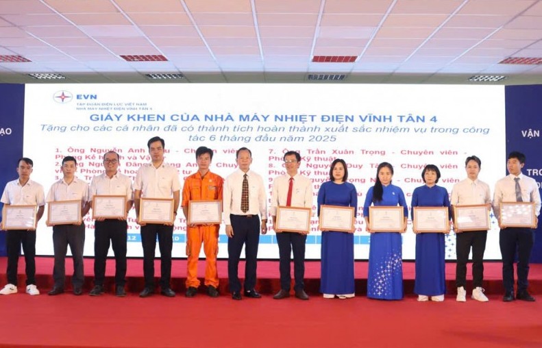 Nhiệt điện Vĩnh Tân 4: Hoàn thành xuất sắc nhiệm vụ