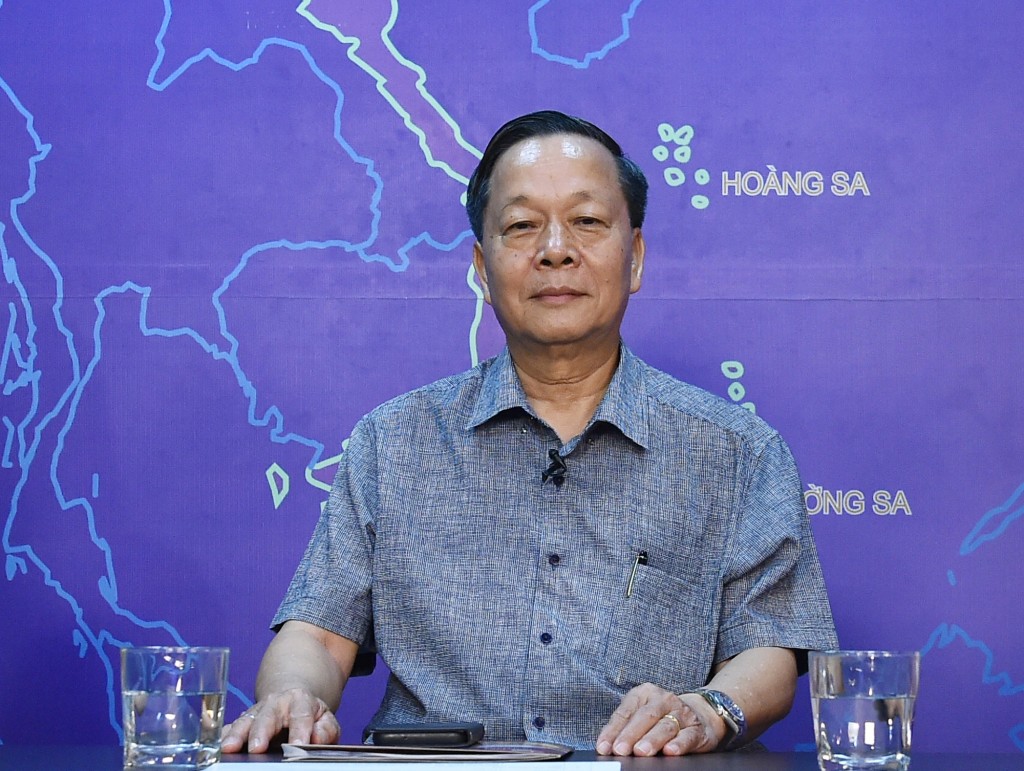 Trung tướng GS.TS. Nguyễn Xuân Yêm – Viện trưởng Viện An ninh phi truyền thống, Trường Quản trị và Kinh doanh, Đại học Quốc gia Hà Nội - Ảnh: VGP/Dương Tuấn