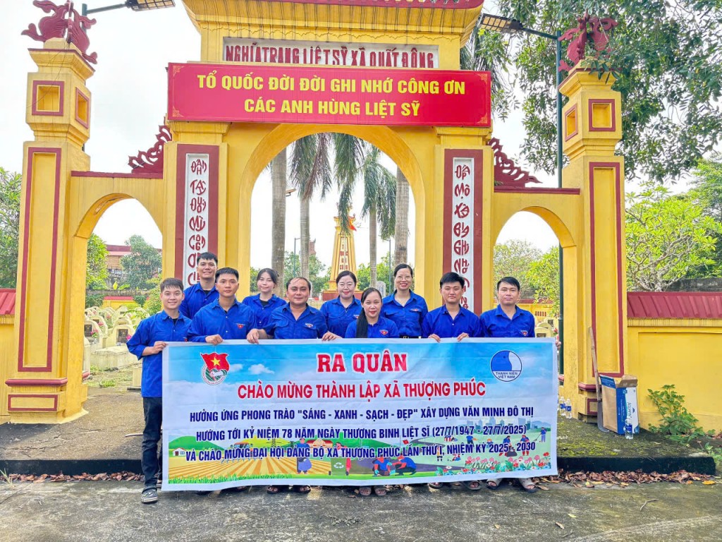 Tuổi trẻ xã Thượng Phúc hành động vì môi trường