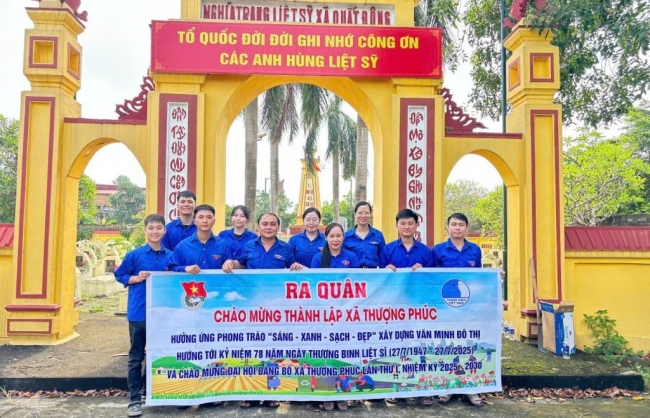 Tuổi trẻ xã Thượng Phúc hành động vì môi trường