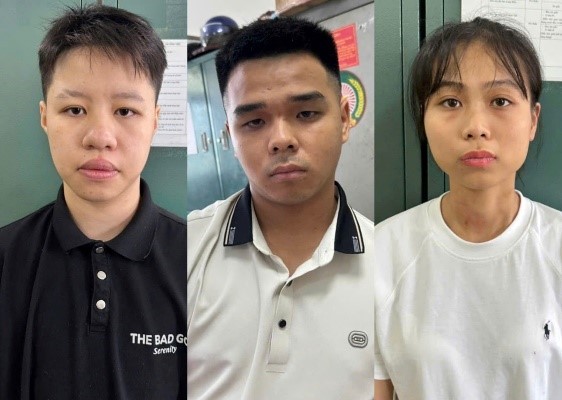 Các đối tượng bị bắt giữ