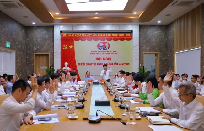 Đảng bộ PV GAS VUNG TAU hoàn thành xuất sắc công tác 6 tháng đầu năm 2025