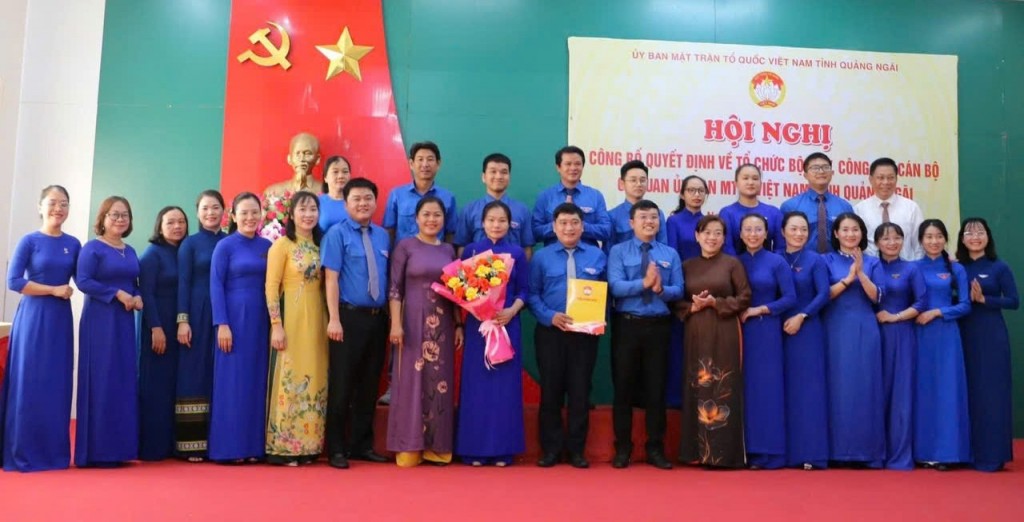 Công bố quyết định nhân sự của Mặt trận Tổ quốc Việt Nam tỉnh Quảng Ngãi
