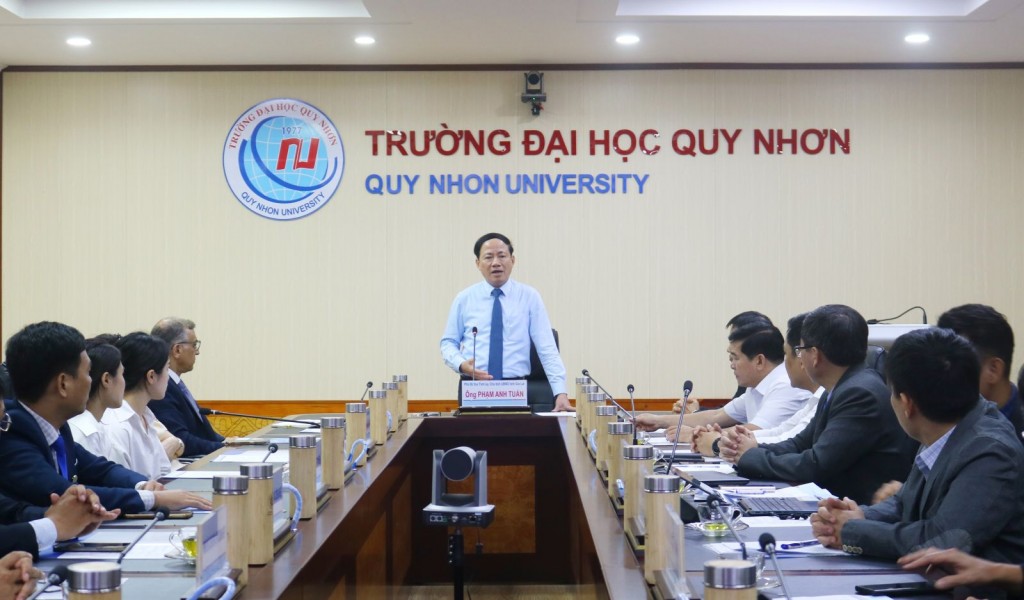 Chủ tịch UBND tỉnh Gia Lai Phạm Anh Tuấn Tập đoàn GEO và trường Đại học Quy Nhơn 