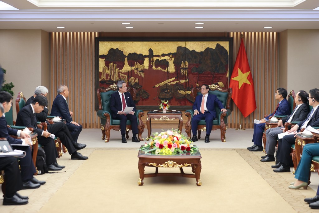 Thủ tướng hoan nghênh kế hoạch mở rộng đầu tư tại Việt Nam của Marubeni trong thời gian tới - Ảnh: VGP/Nhật Bắc