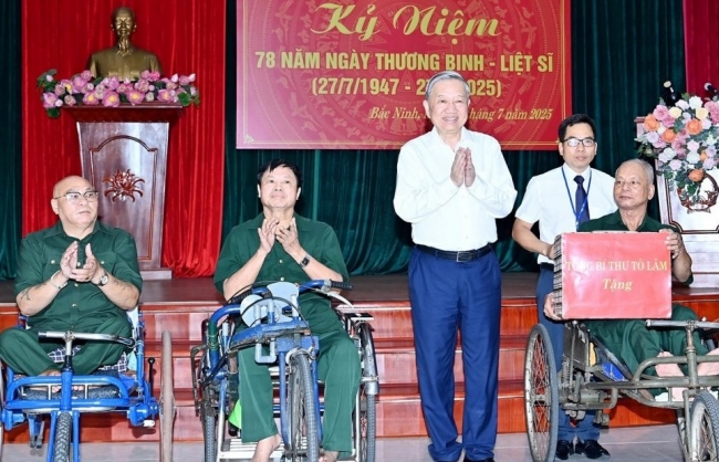 Tổng Bí thư Tô Lâm: Người có công là tài sản quý, là biểu tượng của ý chí Việt Nam