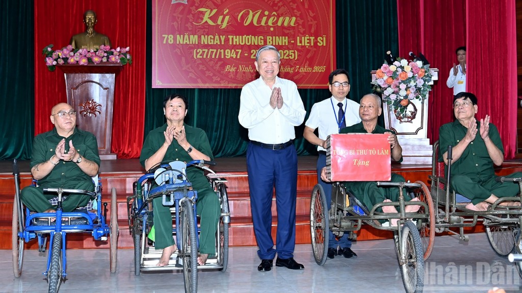 Tổng Bí thư Tô Lâm: Người có công là tài sản quý, là biểu tượng của ý chí Việt Nam