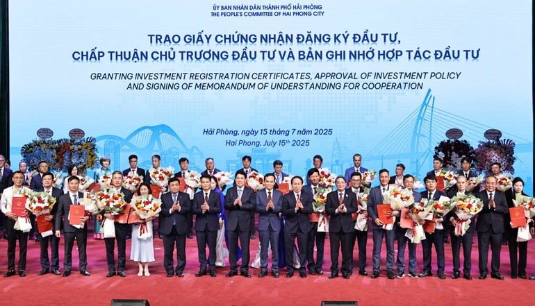 Hải Phòng đón nhận 32 dự án tổng trị giá hơn 15,5 tỉ USD