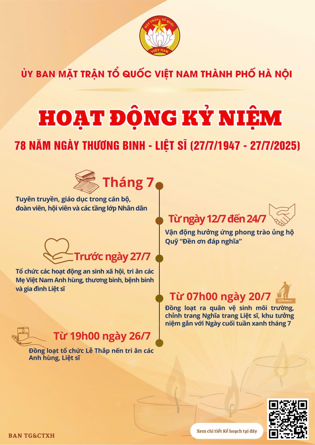 Hà Nội tổ chức nhiều hoạt động thiết thực kỷ niệm 78 năm Ngày Thương binh - Liệt sĩ