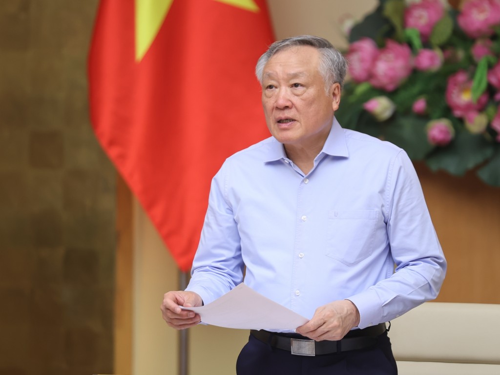 Phó Thủ tướng Thường trực Chính phủ Nguyễn Hòa Bình phát biểu tại hội nghị - Ảnh: VGP/Nhật Bắc