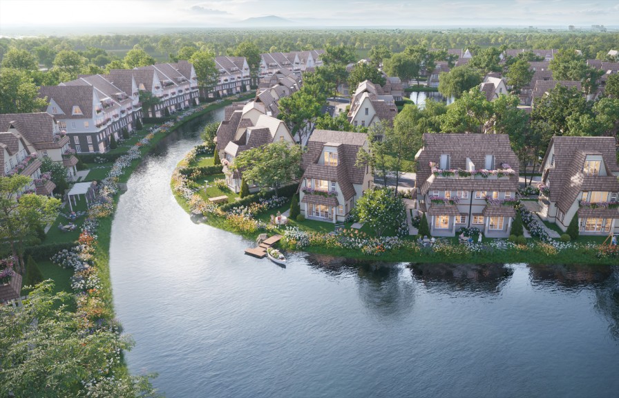 Đảo Châu Âu – Eco Central Park: Biệt thự compound định danh của nhà giàu xứ Nghệ