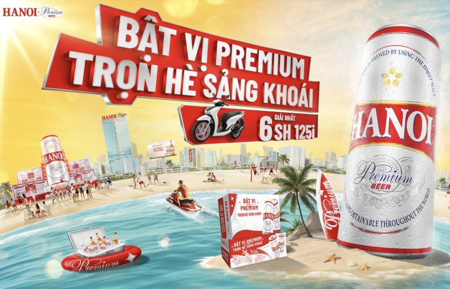 Bùng nổ mùa hè 2025 cùng Hanoi Premium với chương trình “Bật vị Premium - Trọn hè sảng khoái"