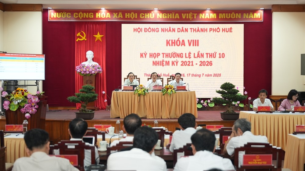 HĐND thành phố Huế khóa VIII khai mạc Kỳ họp lần thứ 10, kỳ họp thường lệ giữa năm 2025