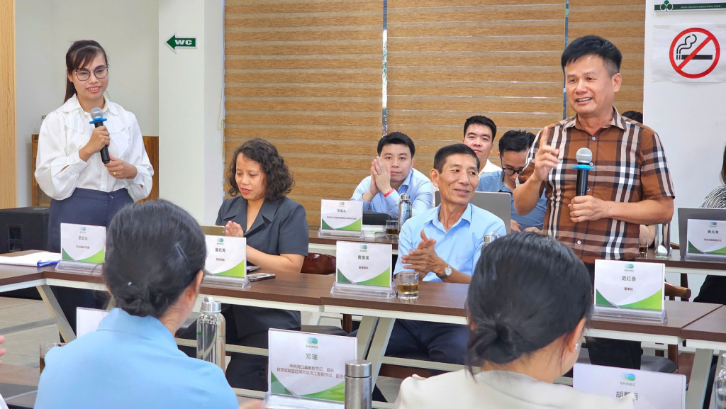Ông Phạm Hồng Điệp - Chủ tịch Công ty CP Shinec phát biểu tại Lễ ký kết