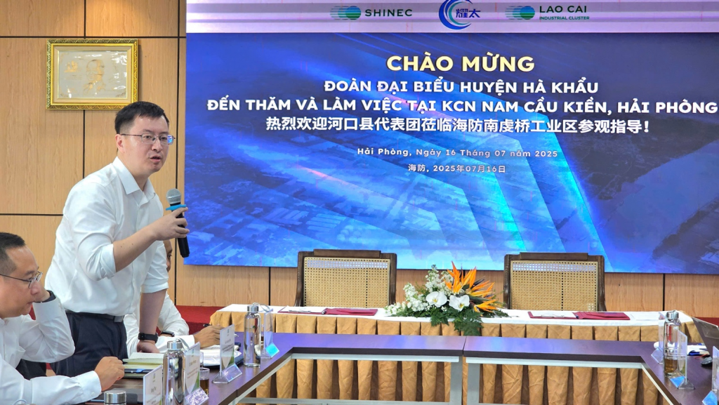 Ông Âu Dương Bân – Tổng Giám đốc Công ty Diệu Thái bày tỏ mong muốn quan hệ hợp tác hai bên sớm có kết quả