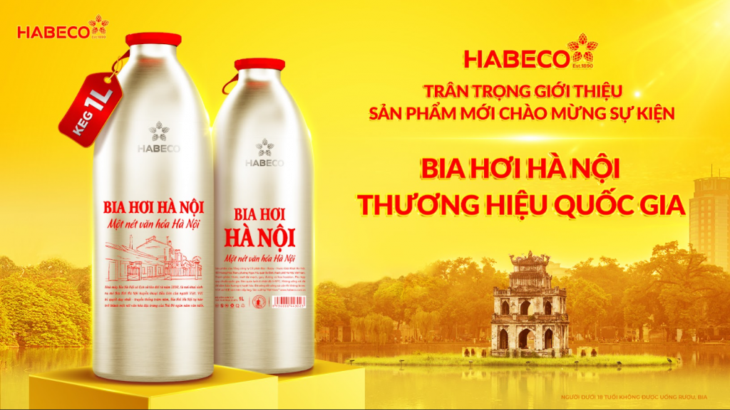 Bia Hơi Hà Nội ra mắt sản phẩm mới - KEG 1L: Khẳng định vị thế Thương hiệu quốc gia