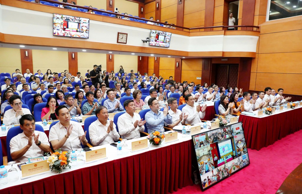 Các đại biểu dự Hội nghị tại điểm cầu Bộ VHTTDL