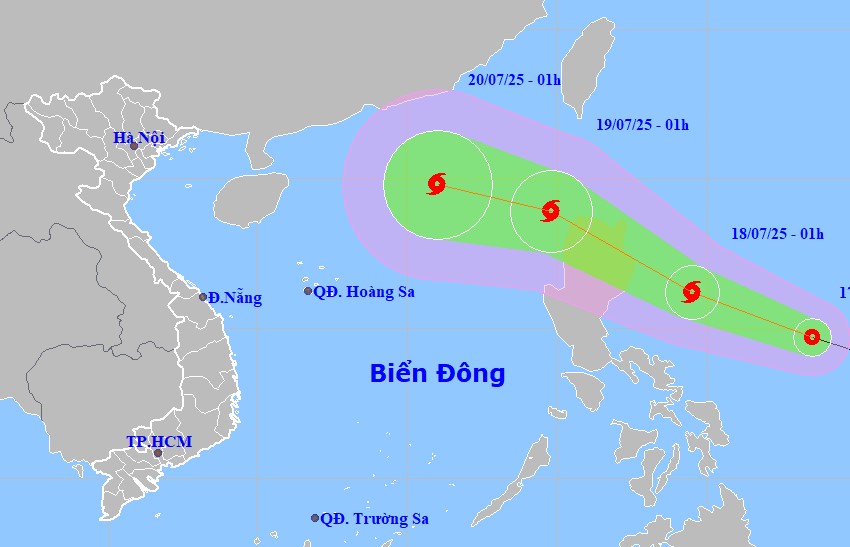 Khẩn trương ứng phó với áp thấp nhiệt đới gần biển Đông có khả năng mạnh lên thành bão