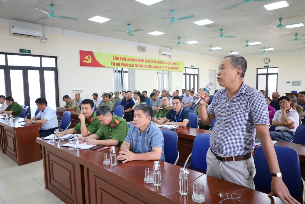 Tổ trưởng tổ dân phố nêu ý kiến về công tác PCCC