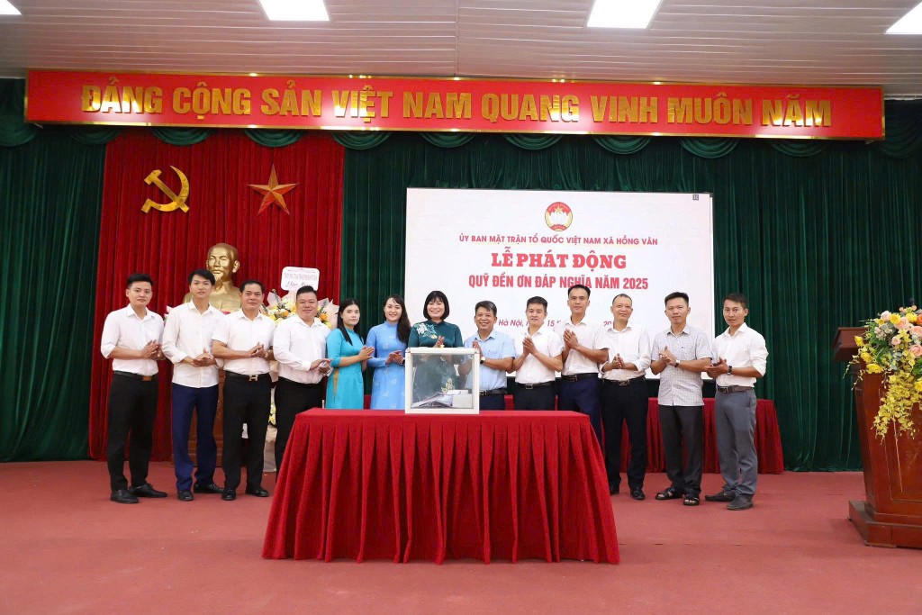 MTTQ xã Hồng Vân phát động ủng hộ Quỹ đền ơn đáp nghĩa