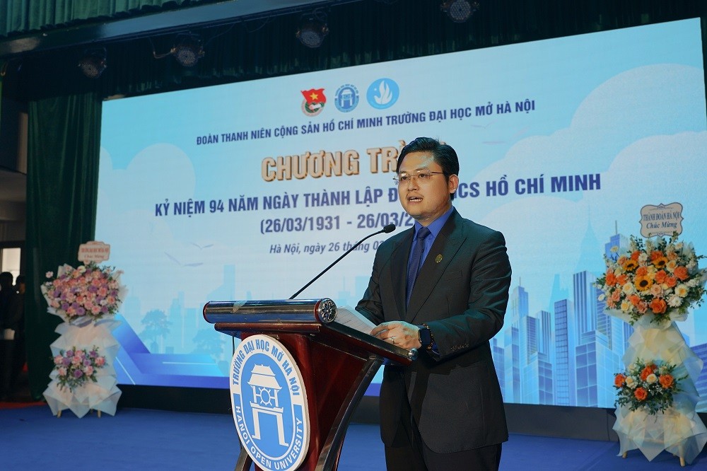 Thạc sĩ Thiều Cẩm Sơn, Bí thư Đoàn Thanh niên Trường Đại học Mở Hà Nội