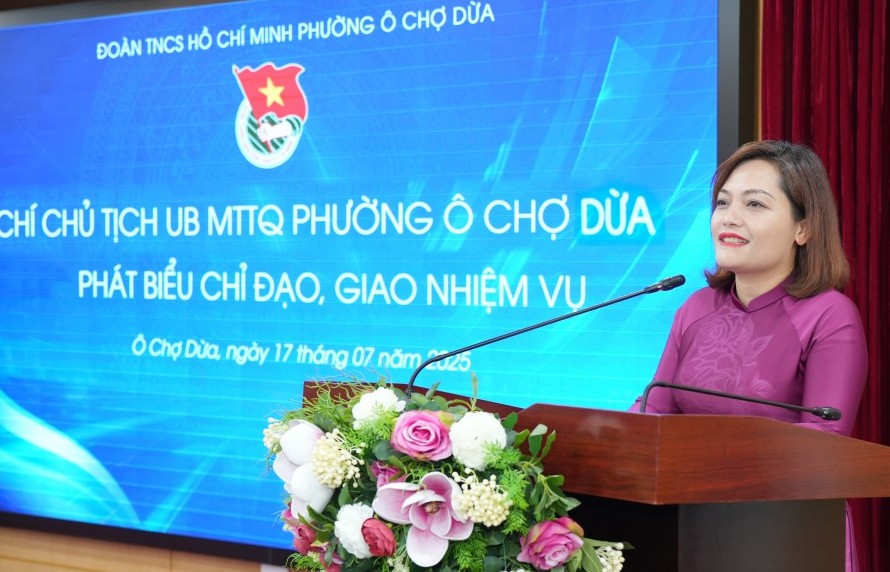 MTTQ phường Ô Chợ Dừa gửi niềm tin vào thế hệ trẻ