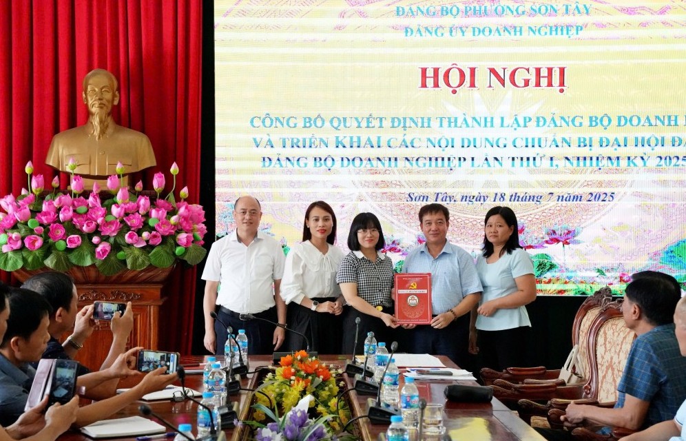 Phường Sơn Tây thành lập Đảng bộ Doanh nghiệp