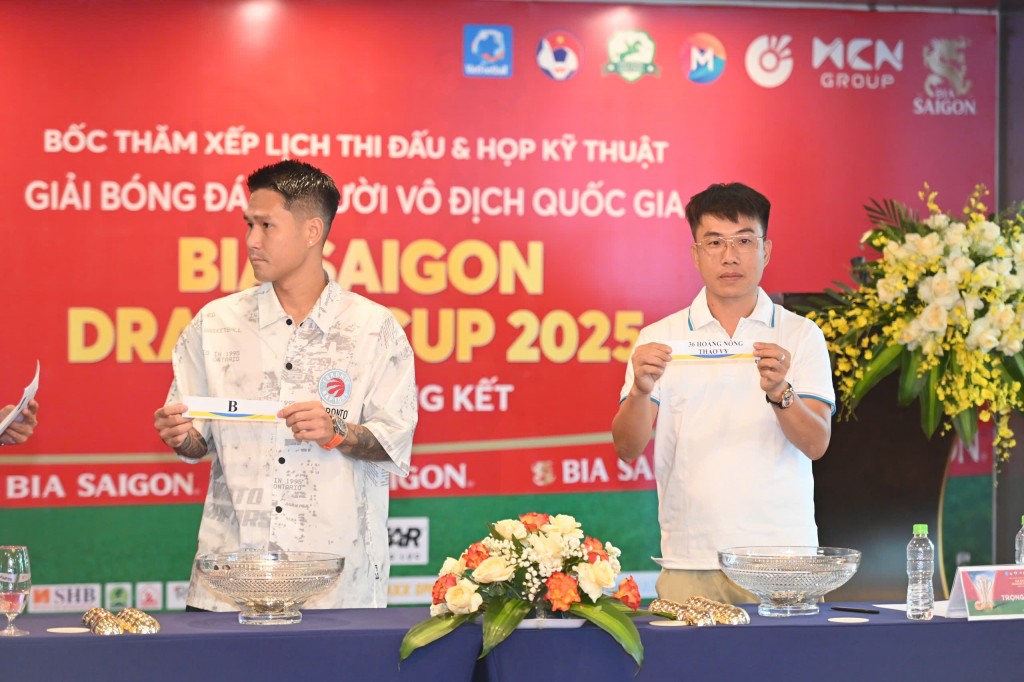 Bốc thăm chia bảng VCK Giải bóng đá 7 người vô địch quốc gia Bia Saigon Dragon Cup 2025