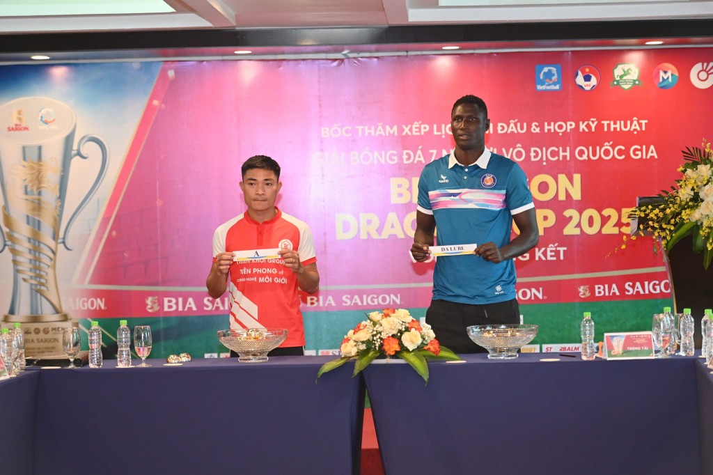 Bốc thăm chia bảng VCK Giải bóng đá 7 người vô địch quốc gia Bia Saigon Dragon Cup 2025