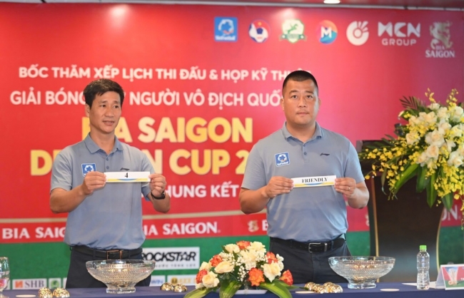 Bốc thăm chia bảng VCK Giải bóng đá 7 người vô địch quốc gia Bia Saigon Dragon Cup 2025