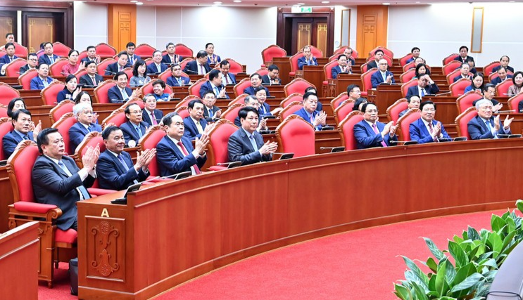 Các đại biểu tham dự phiên bế mạc Hội nghị (Ảnh: Nhân dân)