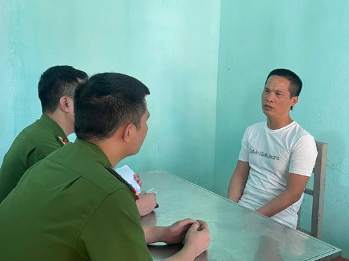 Đối tượng Bùi Quốc Ý (tức Ý ẻng), kẻ cầm đầu đường dây tội phạm đã bị Công an Thanh Hóa bắt giữ