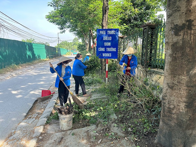 Tuổi trẻ phường Tây Mỗ, Đại Mỗ hưởng ứng Ngày “Chủ nhật xanh”