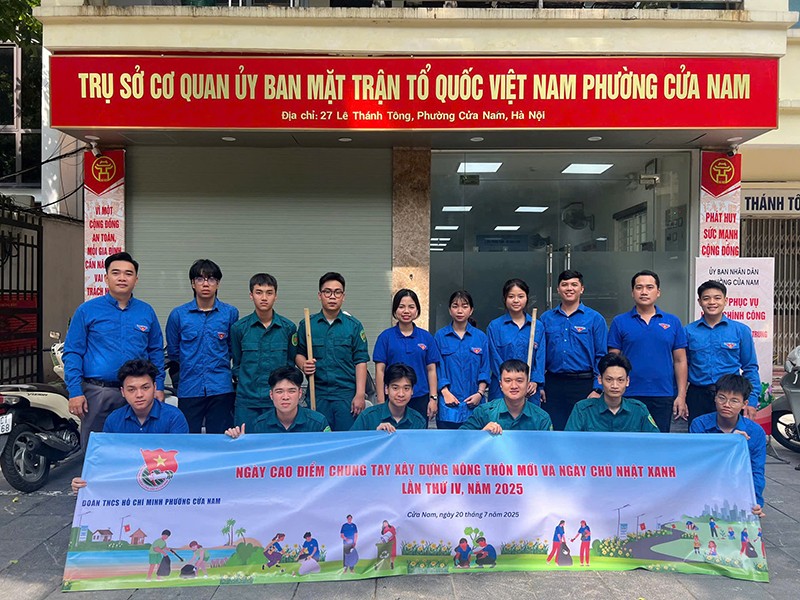 Đoàn Thanh niên phường Cửa Nam phối hợp với Ban Chỉ huy quân sự phường tổ chức ra quân quét dọn, chỉnh trang các điểm tưởng niệm liệt sỹ trên địa bàn phường Đoàn Thanh niên phường Cửa Nam phối hợp với Ban Chỉ huy quân sự phường tổ chức ra quân quét dọn, chỉnh trang các điểm tưởng niệm liệt sỹ trên địa bàn phường