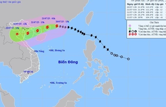Tin khẩn cấp cơn bão số 3: Hà Nội có mưa to, dông và gió giật mạnh