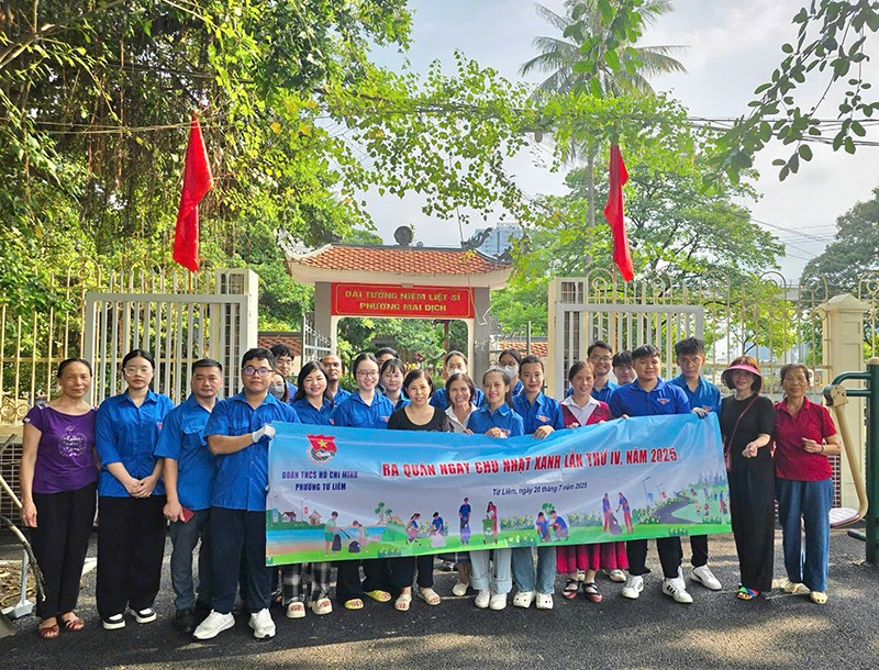 Đoàn Thanh niên phường Từ Liêm hưởng ứng “Ngày Chủ nhật xanh”