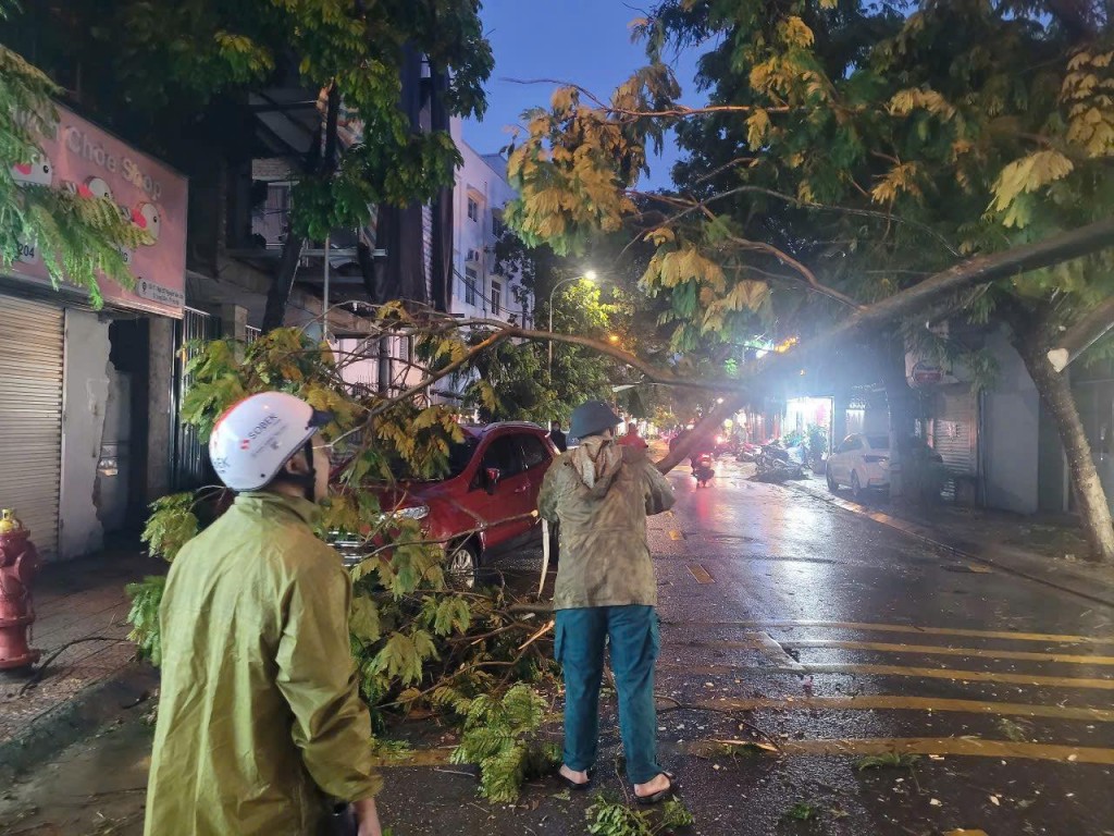 Khẩn trương ứng phó mưa bão, khắc phục hậu quả cơn dông chiều 19/7