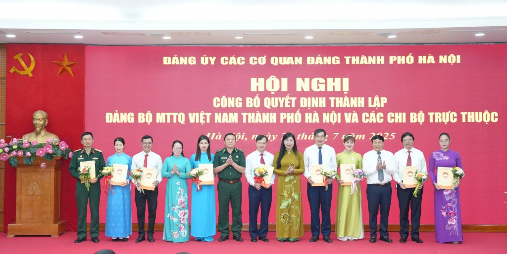Thành lập Đảng bộ MTTQ Việt Nam TP Hà Nội gồm 36 chi bộ