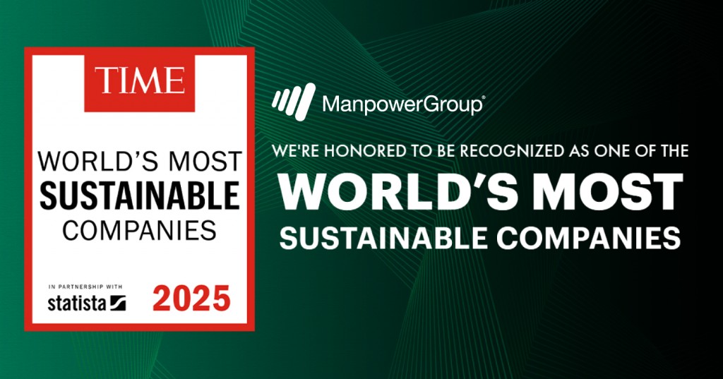 ManpowerGroup nằm trong danh sách các công ty bền vững nhất thế giới năm 2025 của Tạp chí TIME