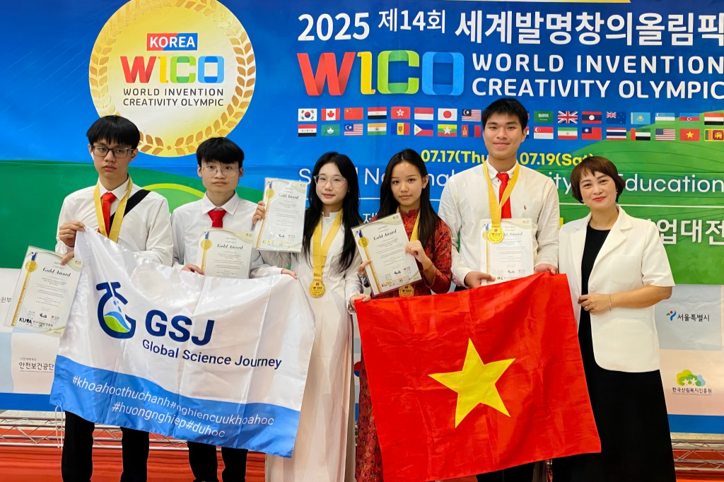 Vảy cá hóa vật liệu y sinh, học sinh Việt đoạt Vàng quốc tế