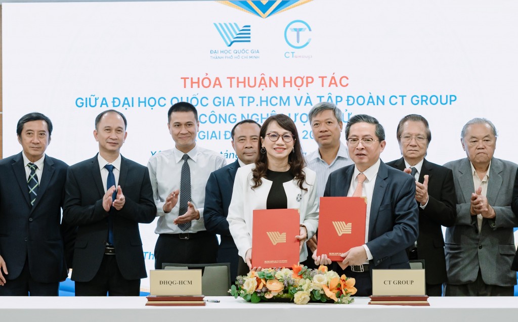 Lễ ký kết thỏa thuận hợp tác giữa CT Group và ĐHQG-HCM
